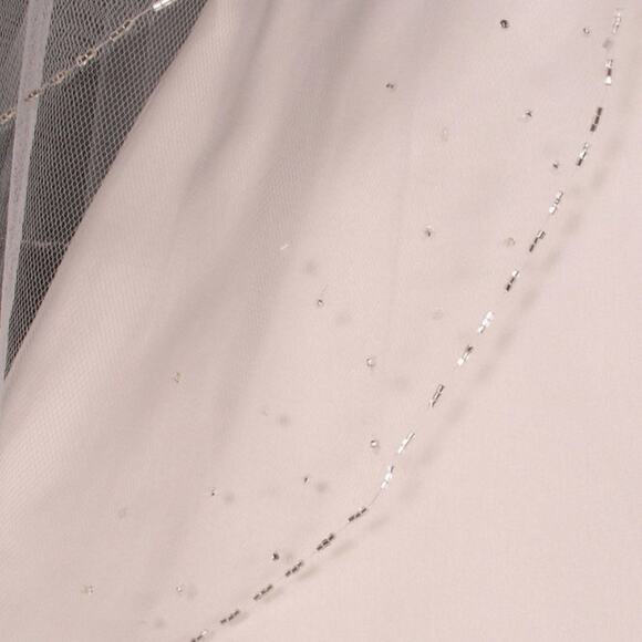 Your Dream Dress S5177VL White Silver Beaded Bridal Veil NEW